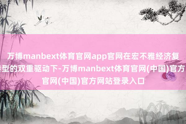 万博manbext体育官网app官网在宏不雅经济复苏与新能源