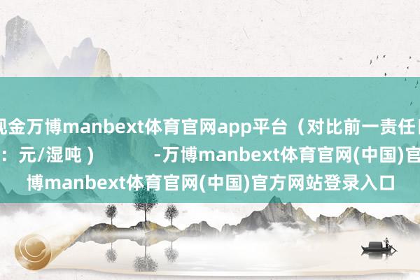 现金万博manbext体育官网app平台（对比前一责任日晚间